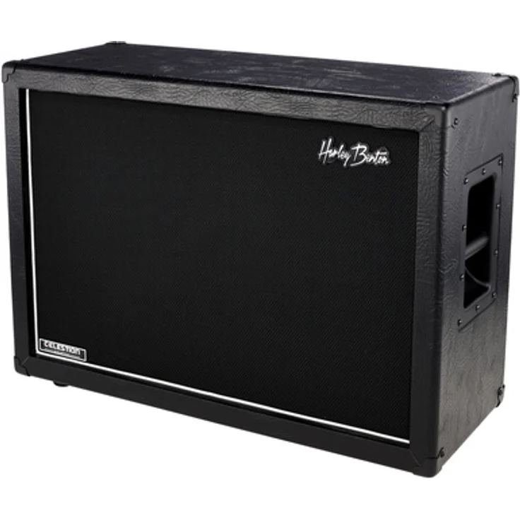 Harley Benton G212 Celestion V30, 2x12" Gitarrenbox mit 120 Watt, schwarzes Tolex, Mono/Stereo schaltbar