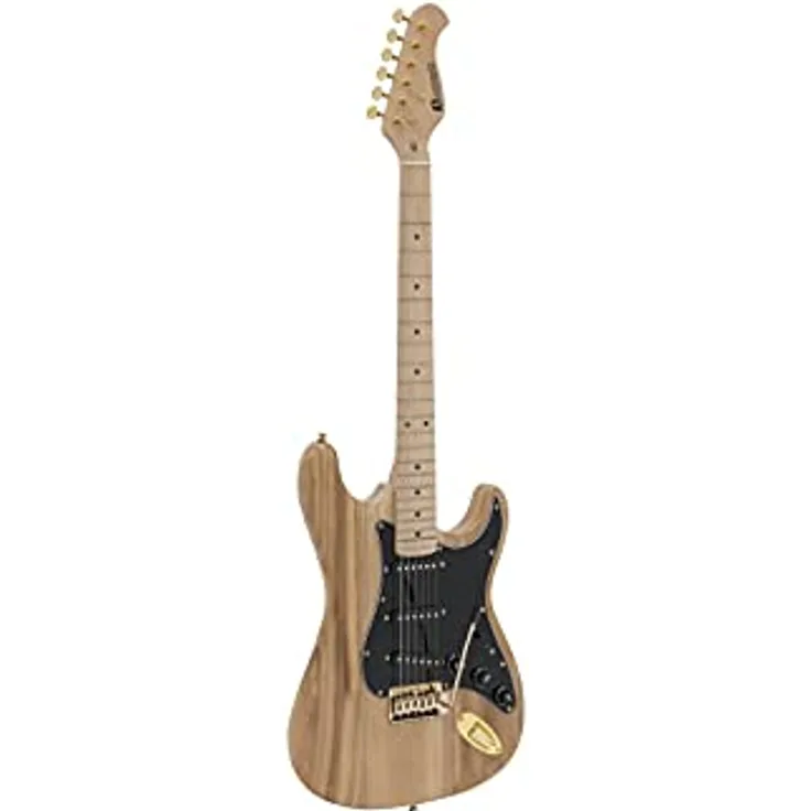 DIMAVERY ST-303 E-Gitarre, natur, hochwertiges Markenprodukt von Steinigke Showtechnic
