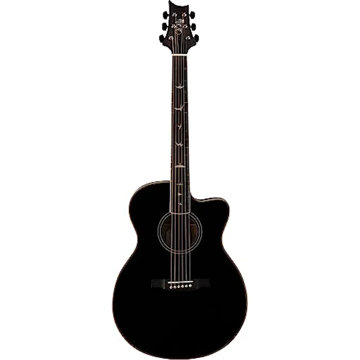 PRS SE A20E BX, Angelus Cutaway Westerngitarre mit Mahagoni-Oberfläche und PRS-voiced Fishman Sonitone, schwarz – Bild 1