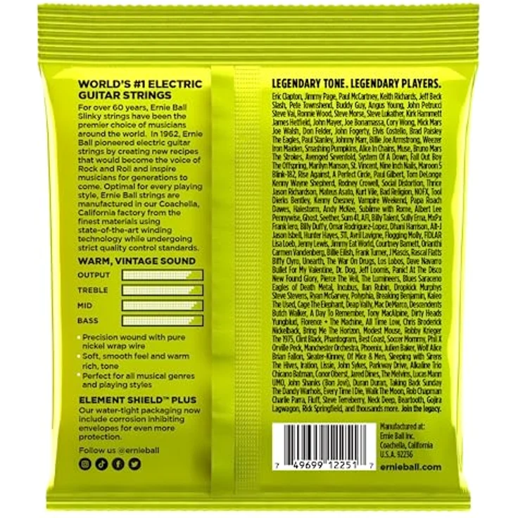 Ernie Ball 2251 Classic, Gitarrensaiten aus reinem Nickel, Stärken 10-46, Sound der Sixties – Bild 2