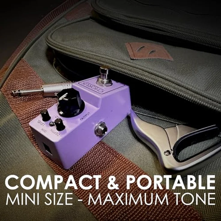 Ibanez CSMini Chorus Pedal, Gitarren-Effektgerät mit True Bypass, Speed, Depth und Level Reglern, Made in Japan – Bild 6