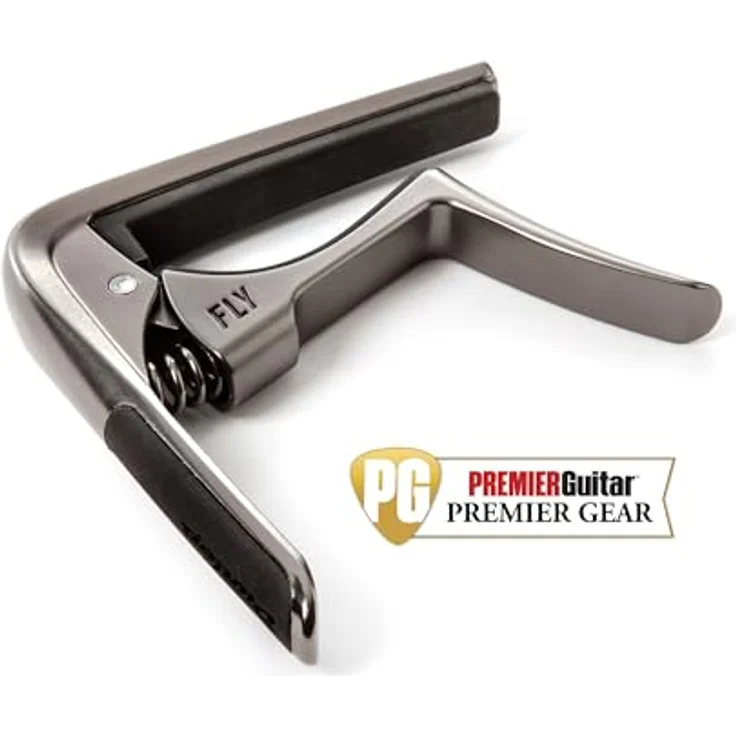 Dunlop Trigger Fly Capo GM, Kapodaster für Akustik- und E-Gitarre, gunmetal mit ergonomischem Griff und speziellem Federmechanismus – Bild 3
