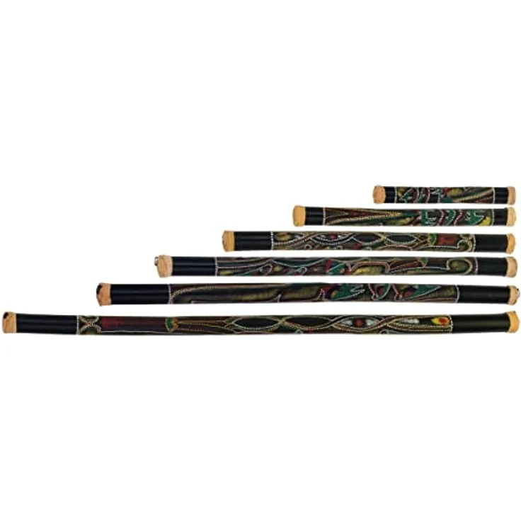 Pearl Bamboo Rainstick 150cm, Regenmacher aus Bambus, Farbe: Hidden Spirit, Durchmesser 6,3cm, gefüllt mit Kieselsteinen – Bild 3