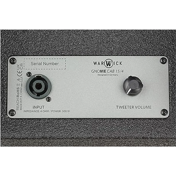 Warwick Gnome Pro CAB 15/4, kompaktes Bass-Verstärker Cabinet mit 1 x 15" Lautsprecher und Piezo-Tweeter, 300 Watt, 4 Ohm, ultra-portabel, leichtes Design, 19,50 kg – Bild 5