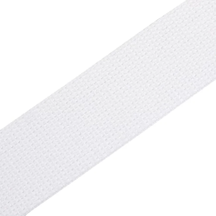 Levys Classic Cotton Strap 2", Gitarrengurt aus Baumwolle mit Wildleder-Endstück, verstellbar von 85 cm bis 155 cm, weiß – Bild 4