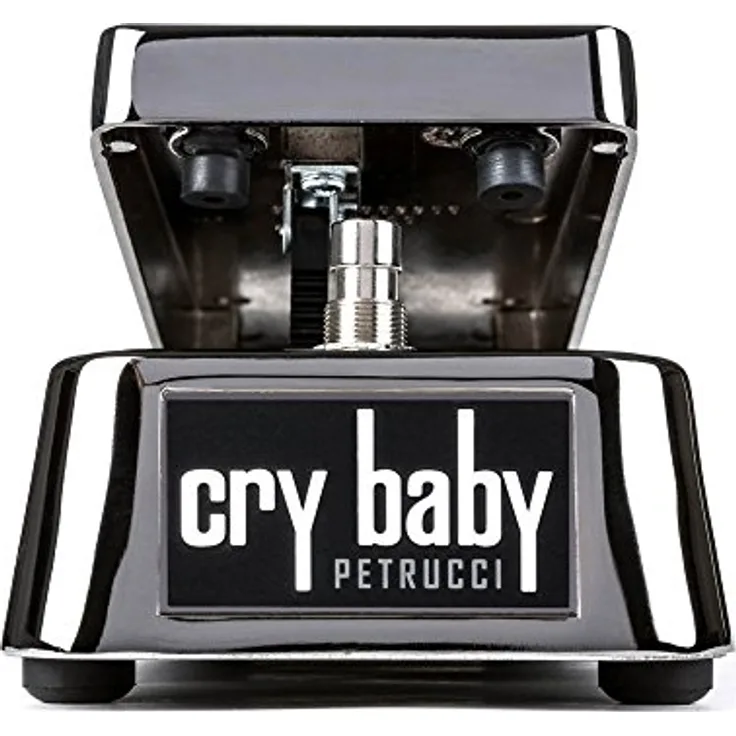 Dunlop John Petrucci Cry Baby Wah, Signature Wah-Pedal mit Metallgehäuse, 6-Band EQ und Custom Smoked Chrome Oberfläche