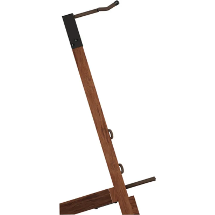 String Swing CC22-BW Gitarrenständer, stabiler Bodenständer aus schwarzem Walnussholz für Akustik- & E-Gitarren, faltbar, Made in USA