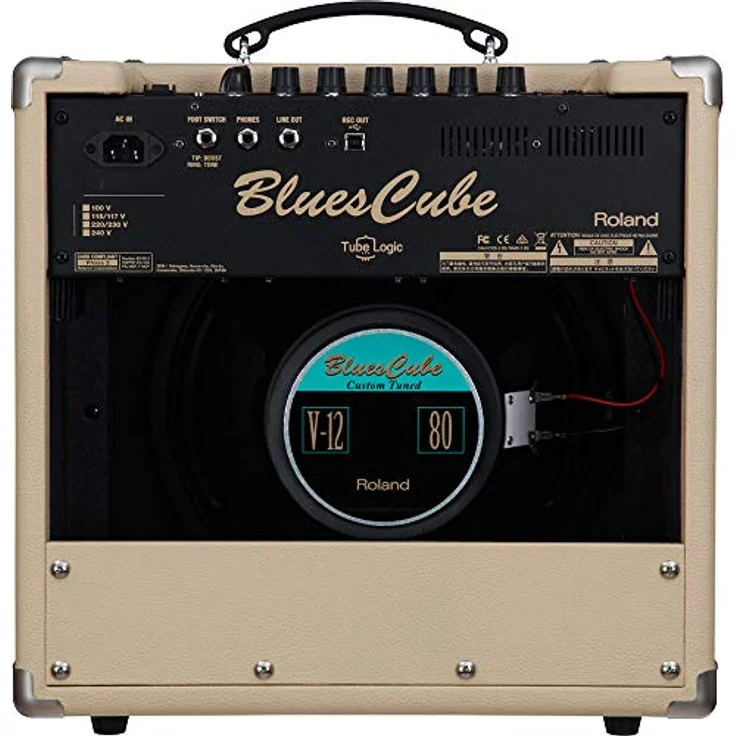Roland Blues Cube Hot VB, E-Gitarren-Verstärker mit 30 Watt, Vintage Blond, Röhrenklang, Master Volume, 3-Band EQ, USB-Ausgang für Recording – Bild 3