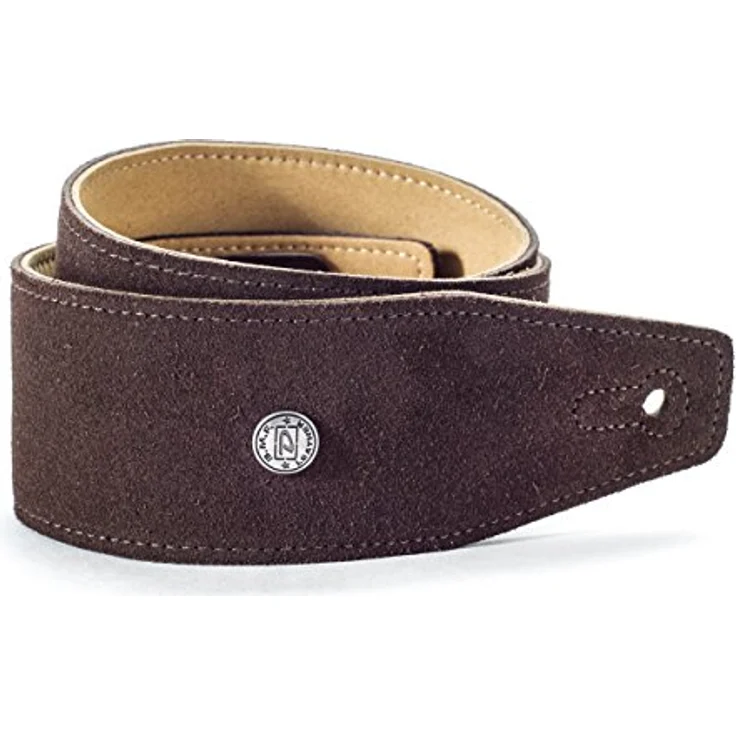 Dunlop BMF Suede Mahogany Strap, Gitarrengurt aus feinem Wildleder, braun, verstellbar von 108 cm bis 147 cm – Bild 1