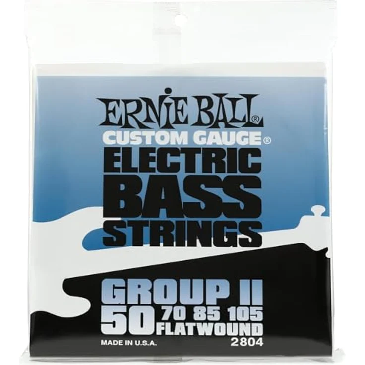 Ernie Ball Flatwound Group II E-Bass-Saiten, Stärke 50-105, Edelstahldraht, warmen Ton und reduzierten Fingergeräuschen – Bild 3