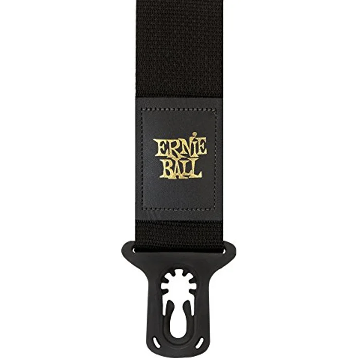 Ernie Ball PolyLock Strap 4056, Locking Gitarrengurt für E-Gitarre & Bass, Länge 96-170cm, Breite 5cm, schwarz – Bild 2