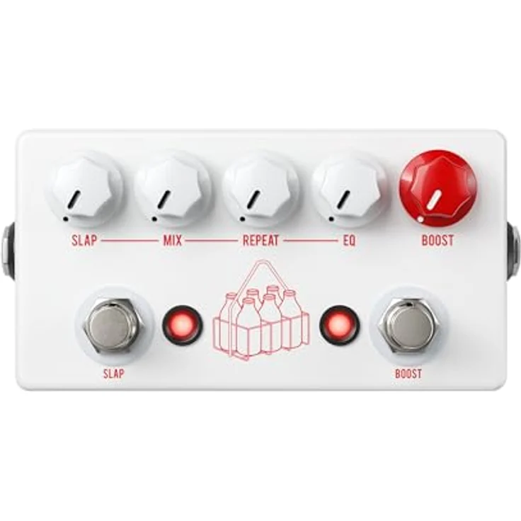 JHS Pedals Milkman Delay Boost, Delay/Boost Pedal mit bis zu 240 ms Delay-Zeit und True Bypass, Metallgehäuse – Bild 2