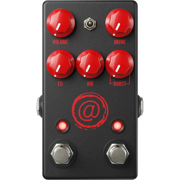 JHS Pedals The AT Andy Timmons Black, Overdrive-Pedal mit unabhängigen Boost- und Overdrive-Kanälen, schwarzes Gehäuse, True Bypass, 3-Wege Kippschalter für Headroom Modi