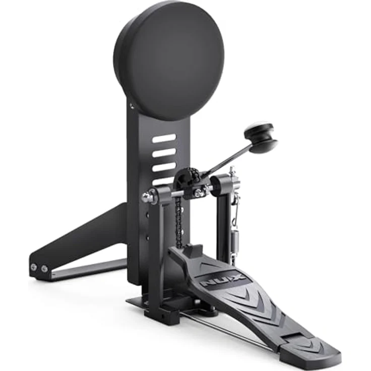 NUX DM-210 Digitales Drumkit, E-Drumset mit Mesh Heads, Dual-Triggering-Technologie, Bluetooth, Aux-In, Coach-Funktion, USB-Anschluss, Kopfhörerausgang, Schwarz – Bild 2