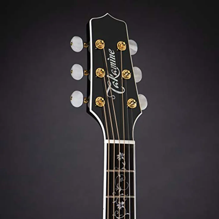 Takamine EF450C-TT TBB, Westerngitarre mit massiver Fichtendecke, geflammtem Ahorn, Transparent Blackburst, inkl. Softcase – Bild 4