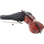 Gewa Pure Celloset HW 3/4, Cello mit massiver Fichtendecke, dunkelrotbraunem Lack und kompletten Zubehör