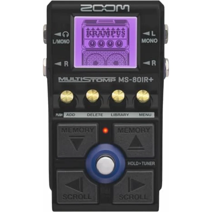 Zoom MS-80IR+, Gitarren-Multieffekte-Pedal mit 23 Verstärker-Modellen, 80 Speicherpatches und USB-C Anschluss – Bild 1