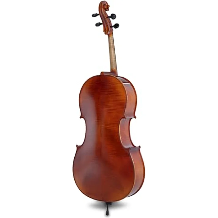 Gewa Ideale VC2 Cello Set 4/4 CB, vollmassives Cello aus europäischen Tonhölzern, rot-brauner Naturharzlack, inkl. Carbonbogen und Cellotasche mit Rucksackriemen – Bild 3