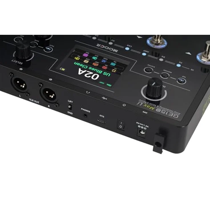 Mooer GE150 Max Li, Gitarren-Multieffekt Pedal mit 55 Verstärkermodellen, 170 Effekten und kabellosem Betrieb, schwarz – Bild 7