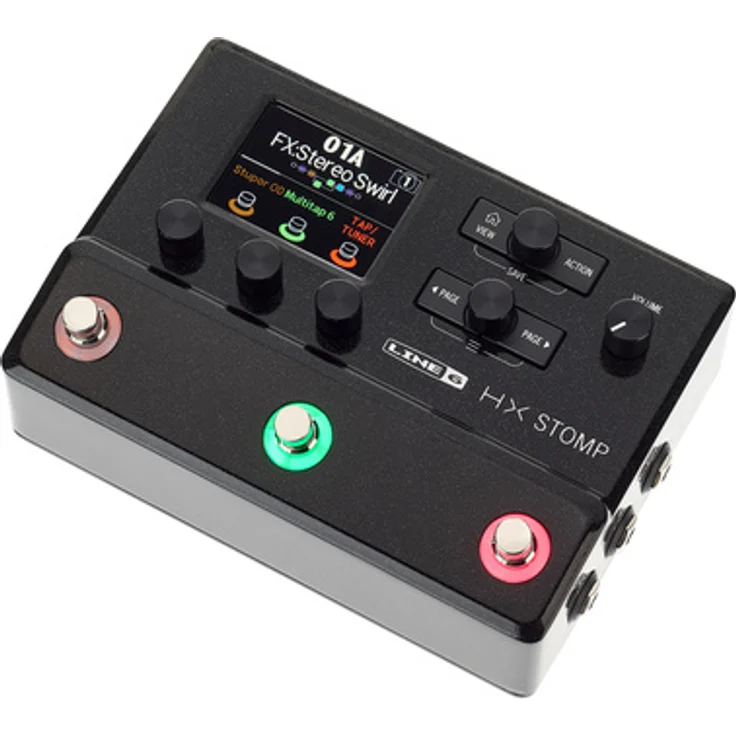 Line6 HX Stomp, Multi-Effektpedal mit über 300 Effekten, farbigem LCD-Display und Audiointerface