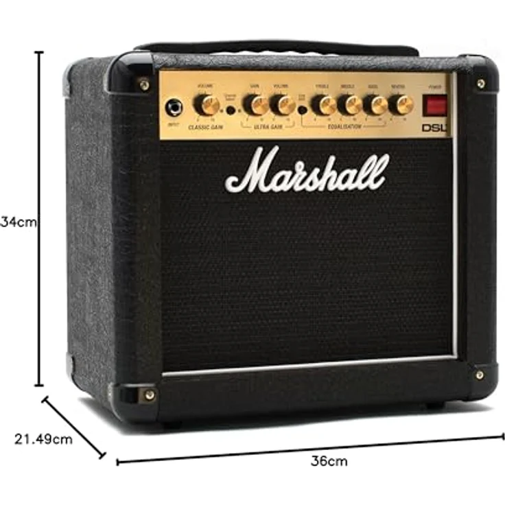 Marshall DSL1CR, E-Gitarren Combo Verstärker, Vollröhren-Design, 1 x ECC82 und 2 x ECC83, 8" Celestion Lautsprecher, 2 fußschaltbare Kanäle, Low-Power-Schalter, inkl. Fußschalter – Bild 9