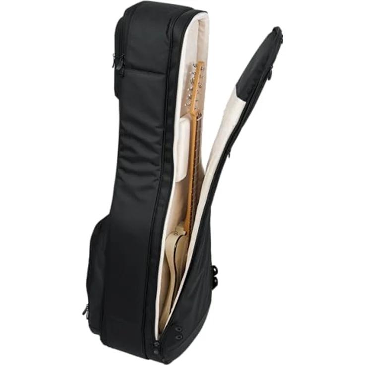 Gator G-PG E/A Double Bag, Doppel Gigbag für E-Gitarre und Akustikgitarre, schwarz, ultra dick gepolstert, Regenüberzug, Rucksackgurte – Bild 10