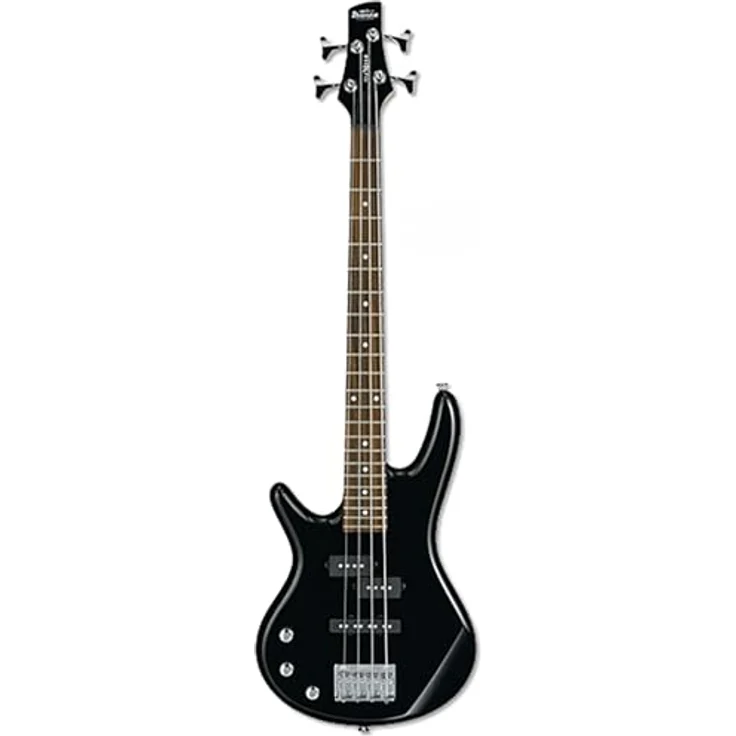 Ibanez GSRM20L-BK, Linkshänder E-Bass mit Pappel Korpus, Ahornhals und 22 Bünden, Farbe Schwarz – Bild 1