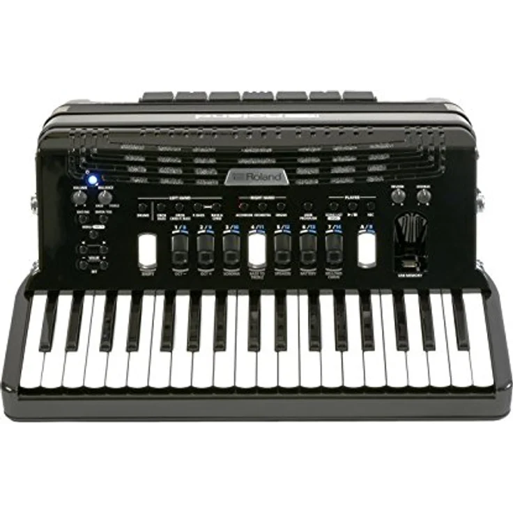 Roland FR-4 X BK, Kompaktes V-Accordion mit 37 Diskanttasten und 120 Bassknöpfen, schwarzes Gehäuse, integrierter Audiorekorder und hochkarätige Soundvielfalt – Bild 2