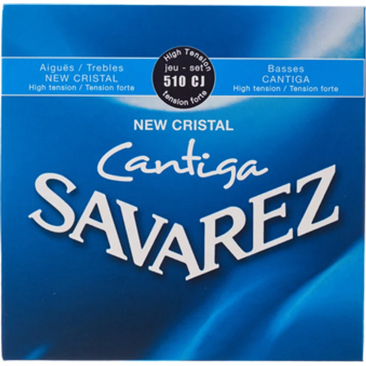 Savarez 510CJ New Cristal Cantiga Set, Gitarrensaiten für Konzertgitarre, High Tension, ausgewogene Ansprache mit transparenten Nylon-Saiten – Bild 1