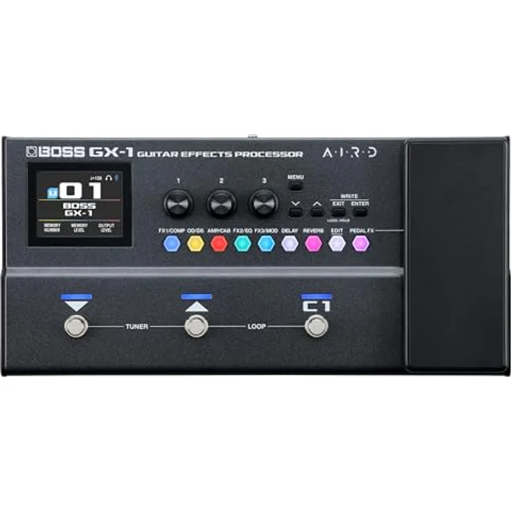 Boss GX-1 Guitar Effects Processor, Multieffektpedal für E-Gitarre & Bass mit 23 Verstärkertypen, 146 Effekten und Bluetooth-Audio – Bild 1