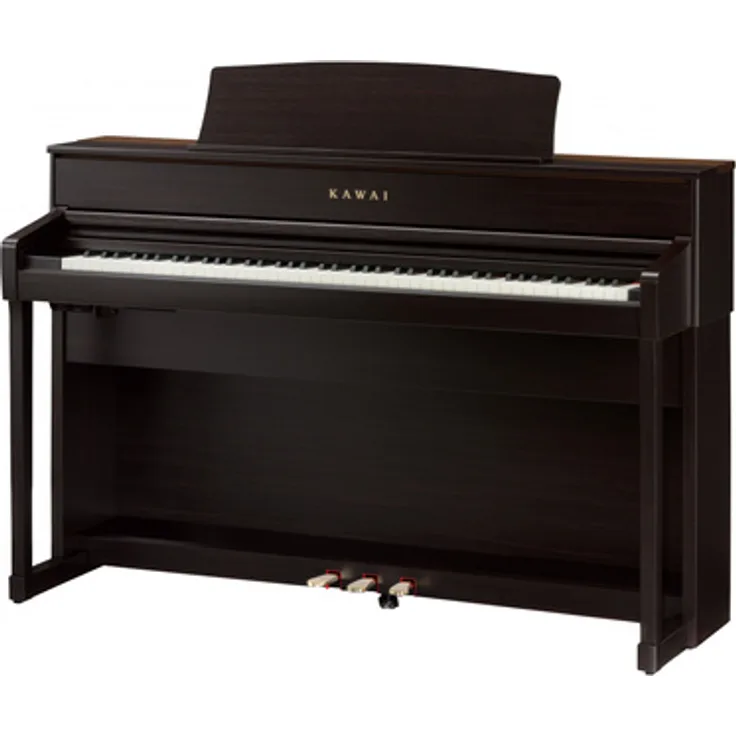 Kawai CA-701 R, Digitalpiano mit 88 gewichteten Tasten, 96 Sounds, 256-stimmiger Polyphonie, Touchscreen, Rosenholz