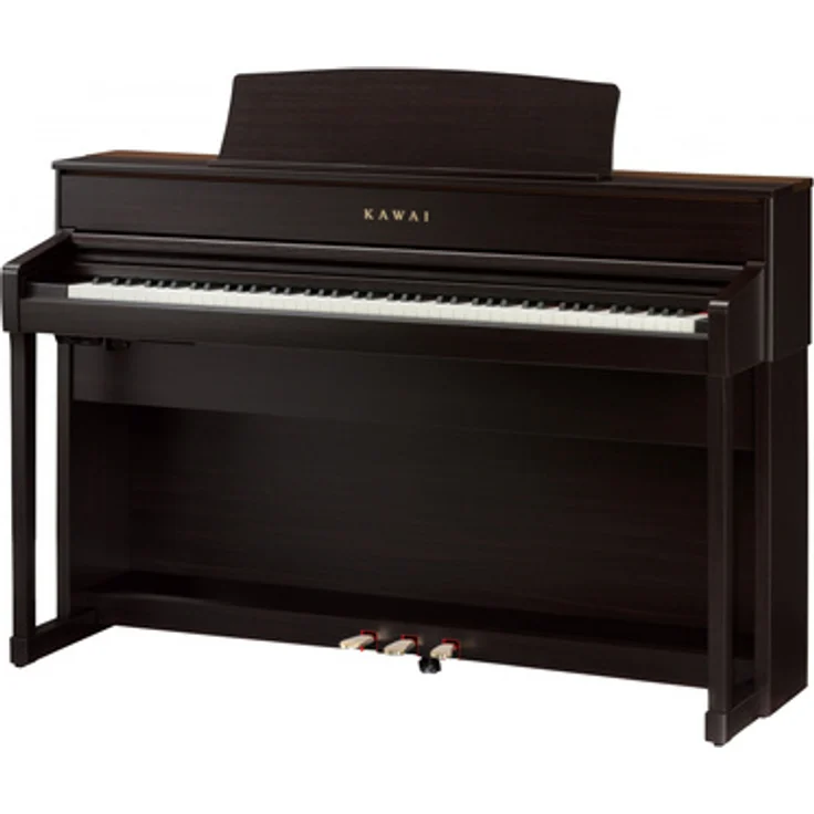 Kawai CA-701 R, Digitalpiano mit 88 gewichteten Tasten, 96 Sounds, 256-stimmiger Polyphonie, Touchscreen, Rosenholz