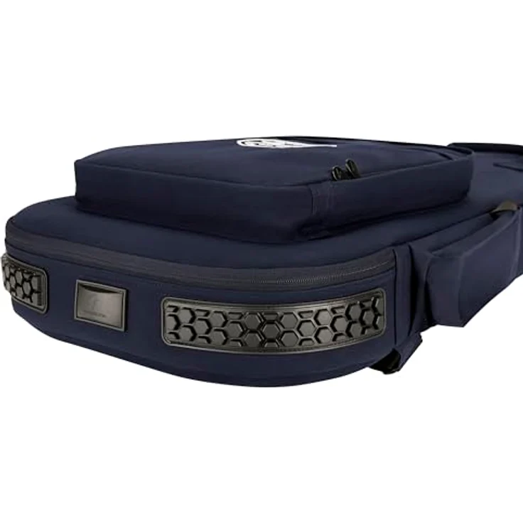 Fender Troubadour Electric Guitar Gigbag, gewachstes Polyestersegeltuch mit 25mm Polsterung, Navy color – Bild 6