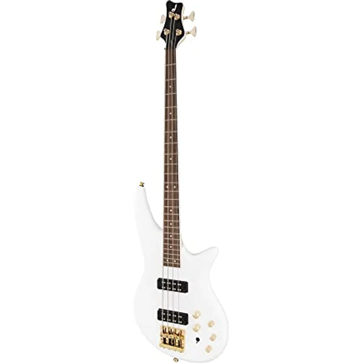 Jackson JS3 Spectra Bass, E-Bass der JS-Serie mit Pappel-Korpus, Ahorn-Hals, 24 Jumbo Bünden, aktiver/p Passiver Elektronik, Snow White – Bild 4