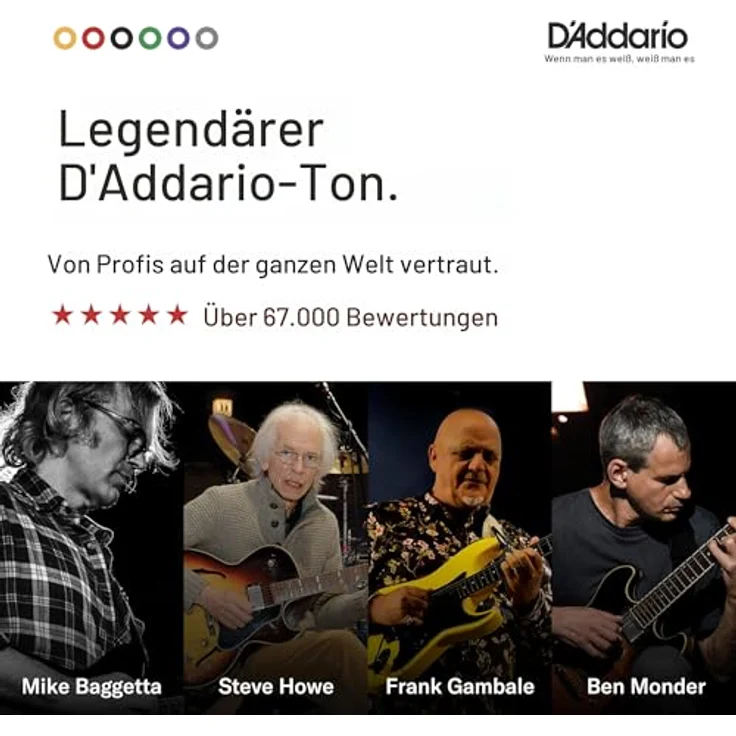 D'Addario EJ11-3D 80/20 Bronze Akustikgitarrensaiten, Light, 12-53, 3 Sets - Präzise gewickelt für kräftigen, hellen Klang, hergestellt in den USA – Bild 3