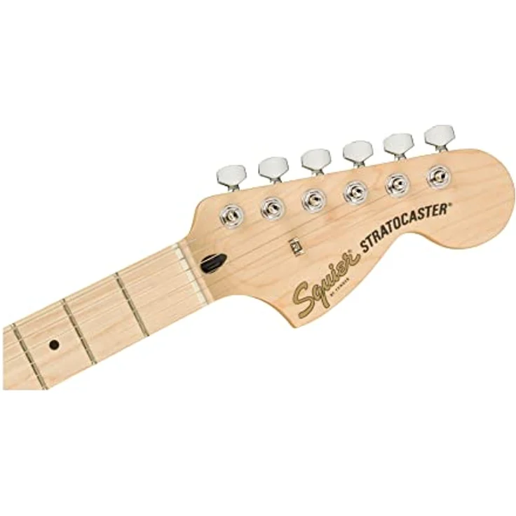 Squier Affinity Stratocaster MN LPB, E-Gitarre mit Pappel-Korpus, Ahorn-Hals, 3 Keramik Single Coil Tonabnehmer, Lake Placid Blue – Bild 4