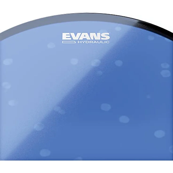 Evans 15" Hydraulic Blue Tom, Schlagzeugfell in Blau mit doppellagiger Ölfüllung, klassischer dumpfer Sound ohne unerwünschte Obertöne – Bild 2