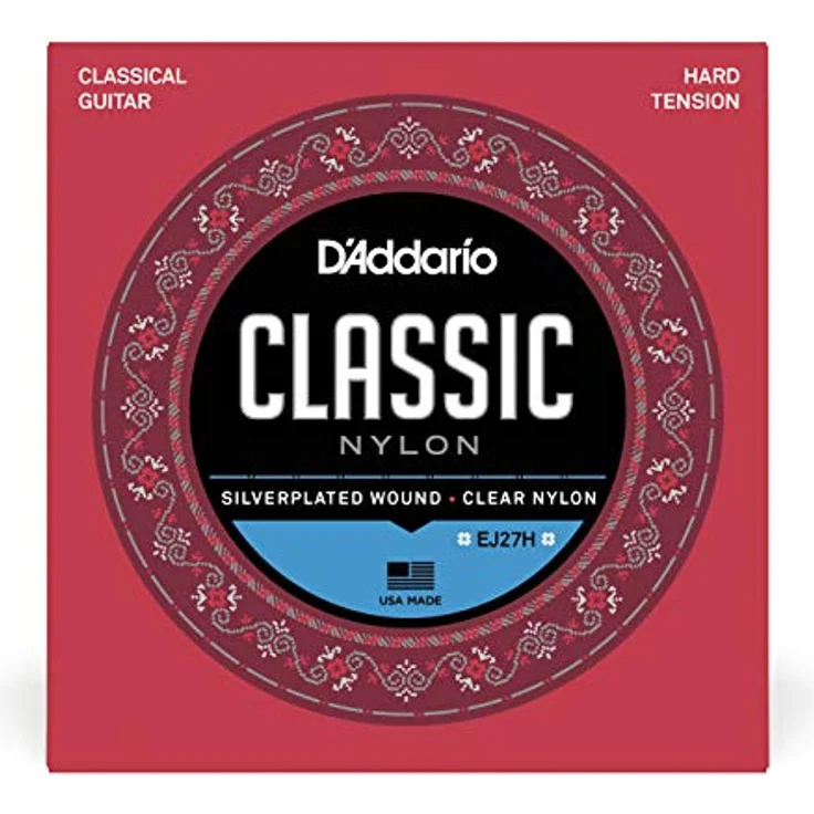 D'Addario EJ27H, Nylon Gitarrensaiten für Konzertgitarre, Hard Tension, ideal für Studenten, in den USA hergestellt – Bild 2