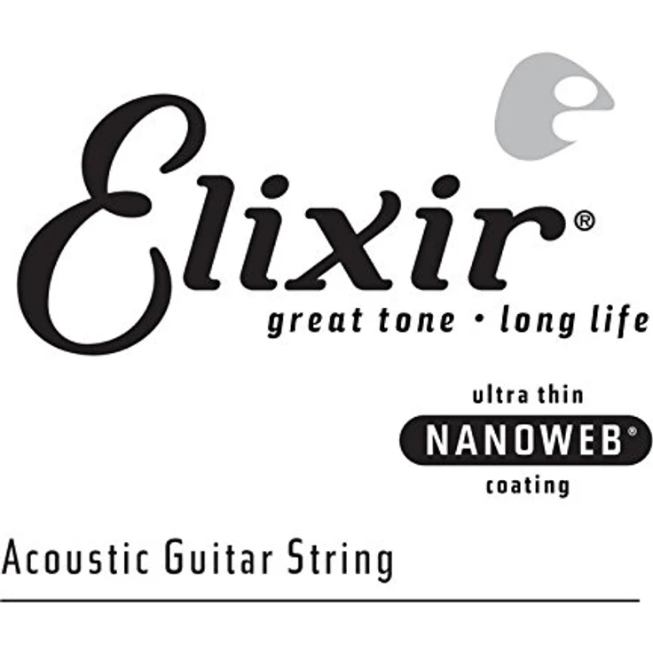 Elixir .023 Western Guitar Phosphor Bronze Saite, Einzelsaite mit Nanoweb Beschichtung für langlebigen Klang – Bild 1