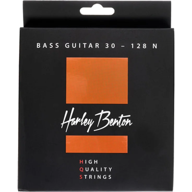 Harley Benton HQS Bass-6 30-128N, 6-saitige Bassgitarrensaiten aus vernickeltem Stahl, Long Scale, Satzstärken 030-128