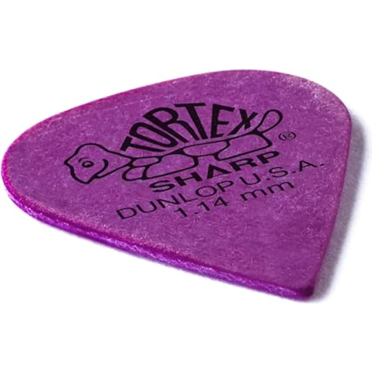 Jim Dunlop Plektrum Tortex Sharp 1,14 mm, 12 Stück, präzise Picken und Strumming – Bild 2