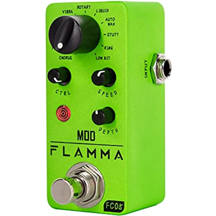 Flamma FC05 Multi Modulation, digitales Gitarren-Effektgerät mit 11 Algorithmen, 9V/130mA – Bild 1