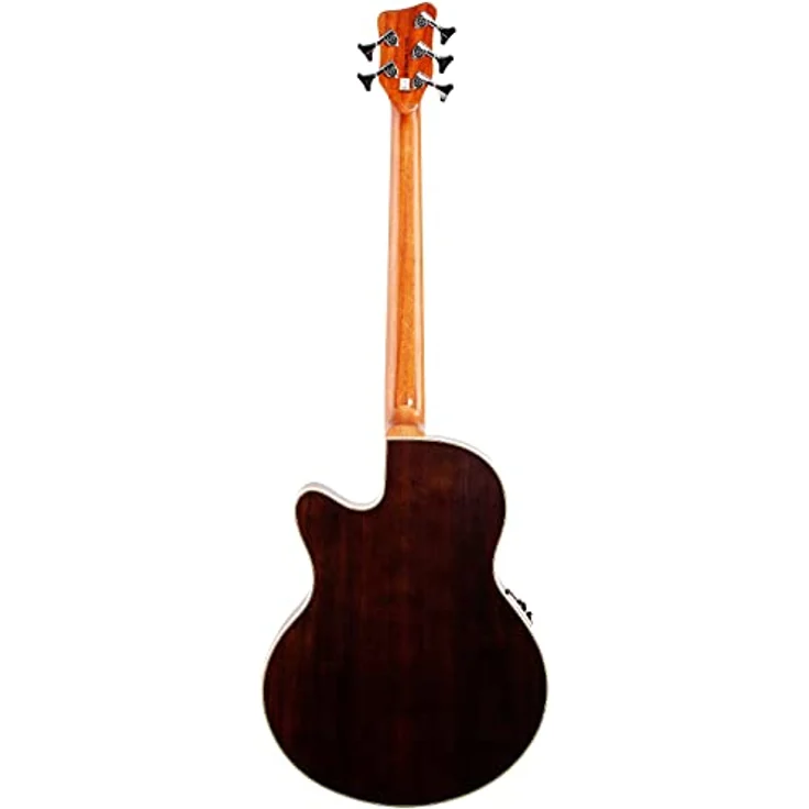 Warwick Alien Deluxe 5 Hybrid Thinline, 5-Saiter Akustikbass mit Sitka Fichten Decke, Shadow Nanomagnetic und Piezo Tonabnehmer, Natural Transparent Satin Finish – Bild 4