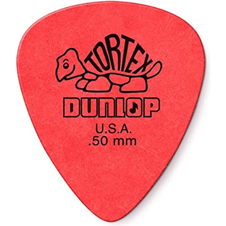 Dunlop Plektren Tortex Std 0.50, Set mit 72 Stück, rot, 0,50 mm – Bild 1