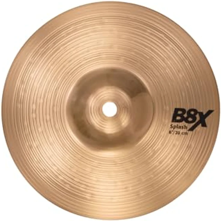 Sabian 8" B8X Splash, B8 Bronze Schlagzeugbecken mit gehämmerter Glocke und warmem, komplexem Sound – Bild 2