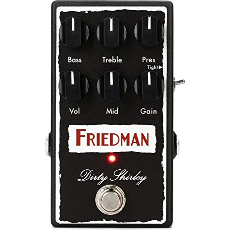 Friedman Dirty Shirley Overdrive, Overdrive-Pedal für E-Gitarre mit Vintage Classic Rock Sound, True Bypass