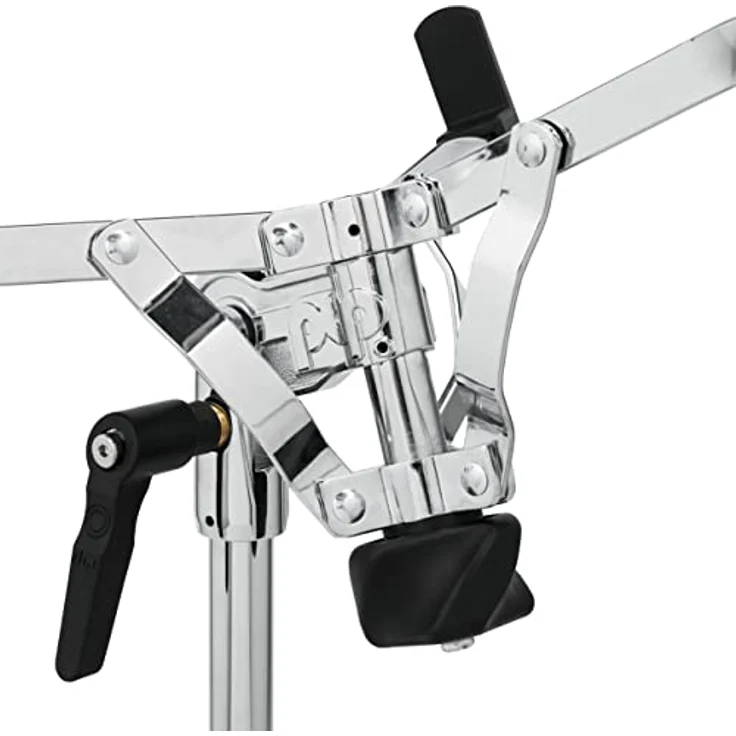 DW PDP 800 Snare Stand, mittelschwerer Snare Drum Ständer mit stufenloser Winkelverstellung und Memory Lock, doppelstrebig, rutschfeste Gummifüße – Bild 3