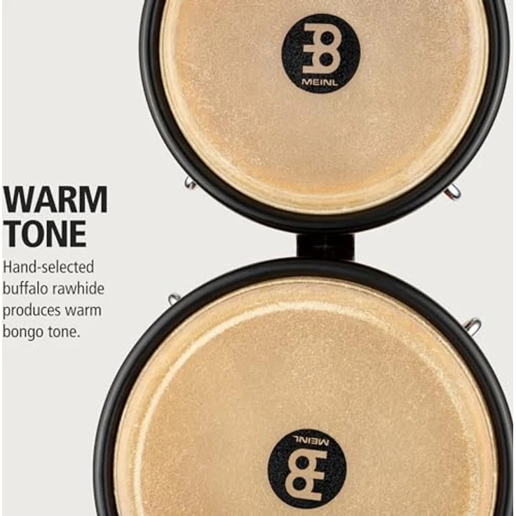 Meinl FWB190AF Marathon Designer Bongos, 6 3/4" Macho und 8" Hembra, Amber Fade, Gummibaum, handselektierte Büffelfelle, patentiertes Free Ride System, inklusive Stimmschlüssel und Tune Up Öl – Bild 3