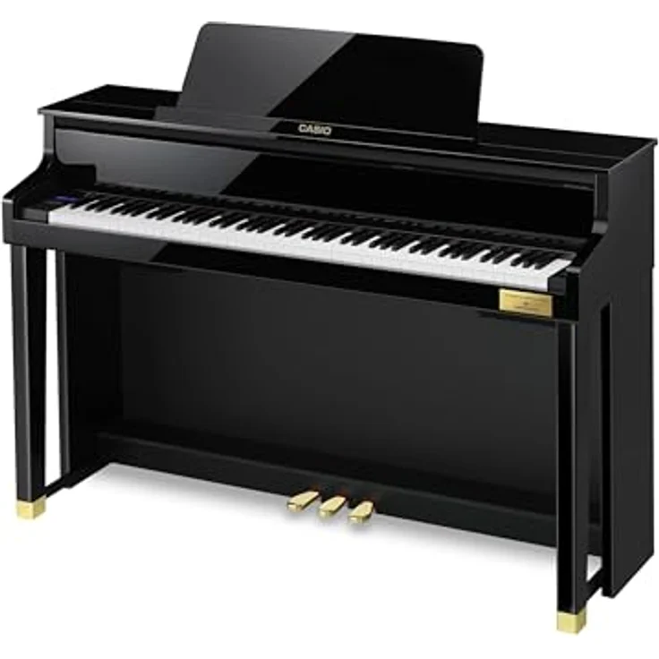 Casio GP-510 BP Celviano, Digitalpiano mit 88 Tasten, Natural Grand Hammer Action, 35 Klangfarben, 256 stimmige Polyphonie, schwarz hochglanz – Bild 6