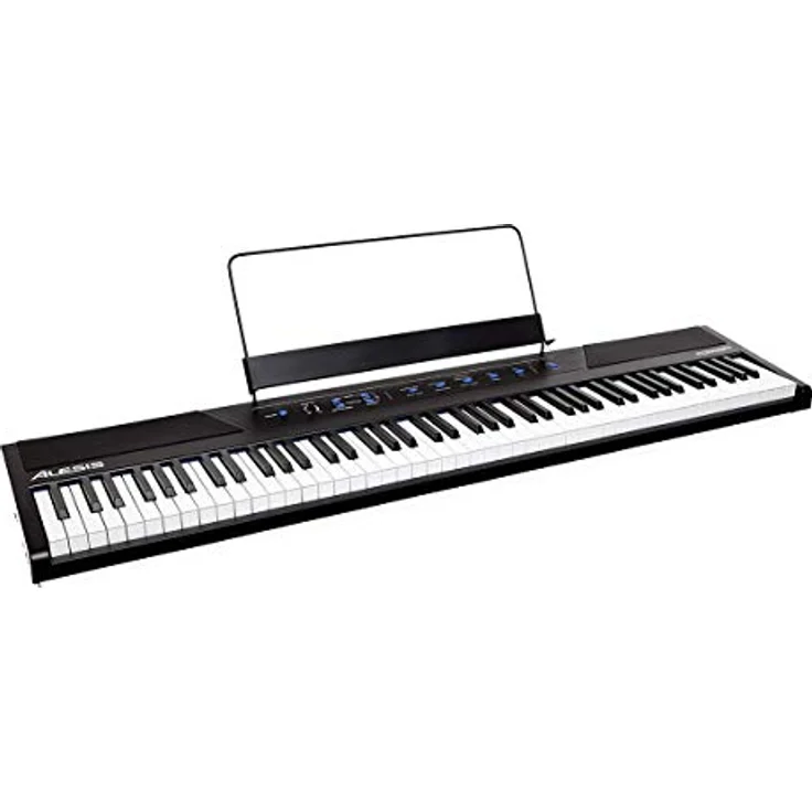 Alesis Concert, Digitalpiano mit 88 halbgewichteten Tasten, 10 integrierten Stimmen, 128 Noten Polyphonie, USB-MIDI, inkl. Sustain Pedal und Netzteil – Bild 4